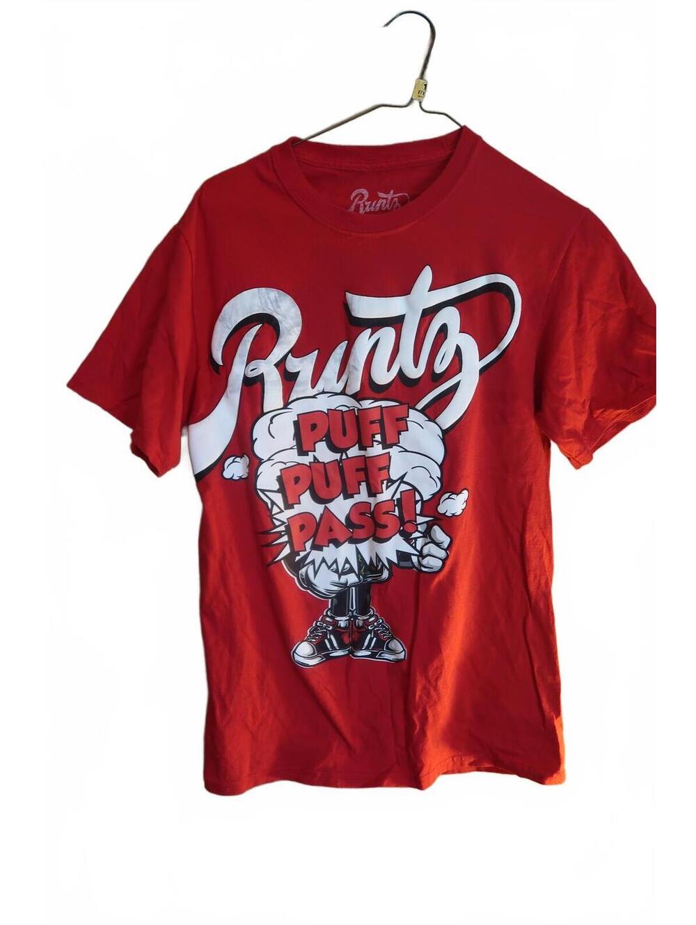 Vintage inspired y2k Runtz Puff Puff Pass Graphic T-Shirt Red